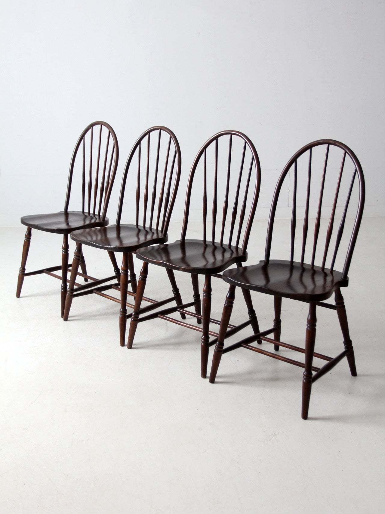 antique Phoenix Chair Co Windsor dining chairs set of 4