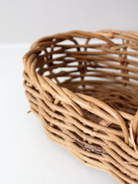 vintage woven gathering basket