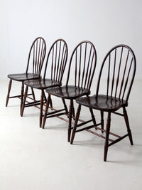 antique Phoenix Chair Co Windsor dining chairs set of 4
