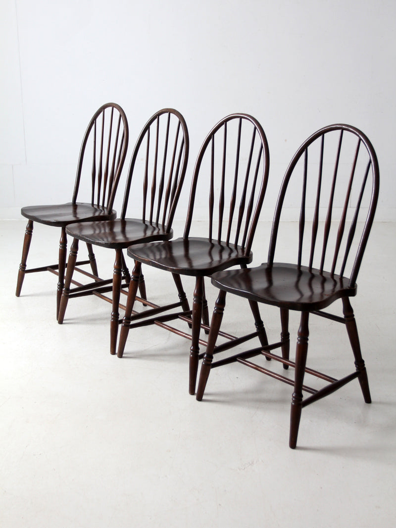 antique Phoenix Chair Co Windsor dining chairs set of 4