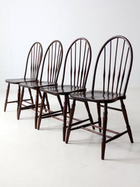 antique Phoenix Chair Co Windsor dining chairs set of 4