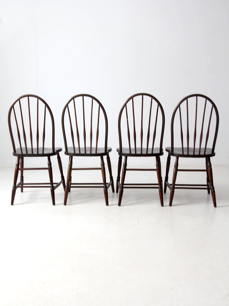 antique Phoenix Chair Co Windsor dining chairs set of 4