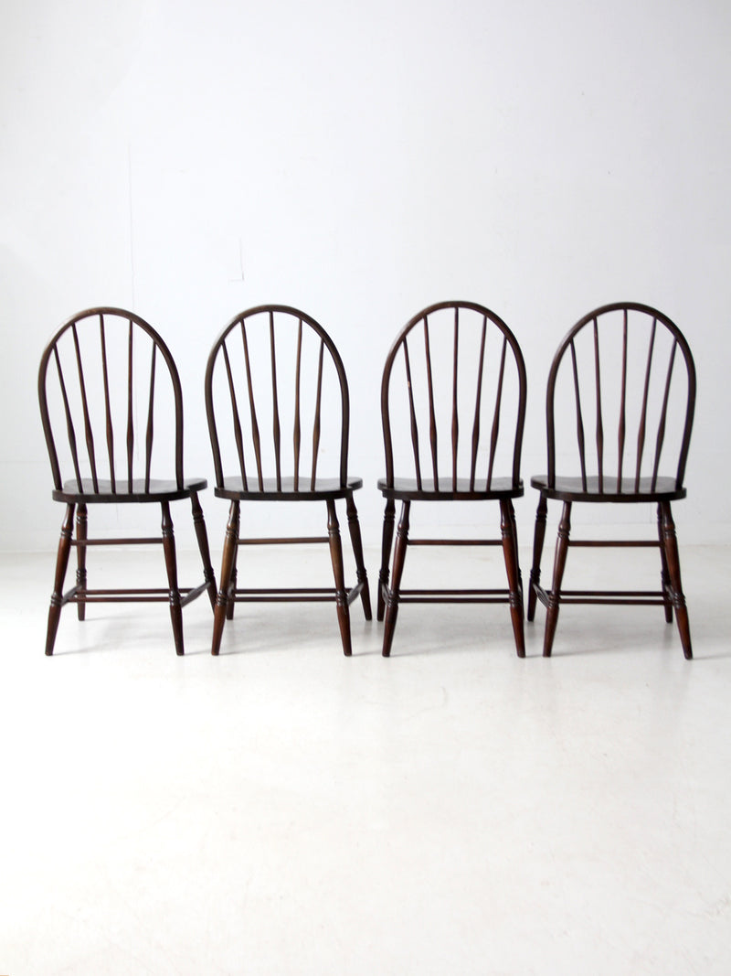 antique Phoenix Chair Co Windsor dining chairs set of 4