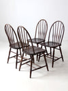 antique Phoenix Chair Co Windsor dining chairs set of 4