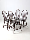 antique Phoenix Chair Co Windsor dining chairs set of 4