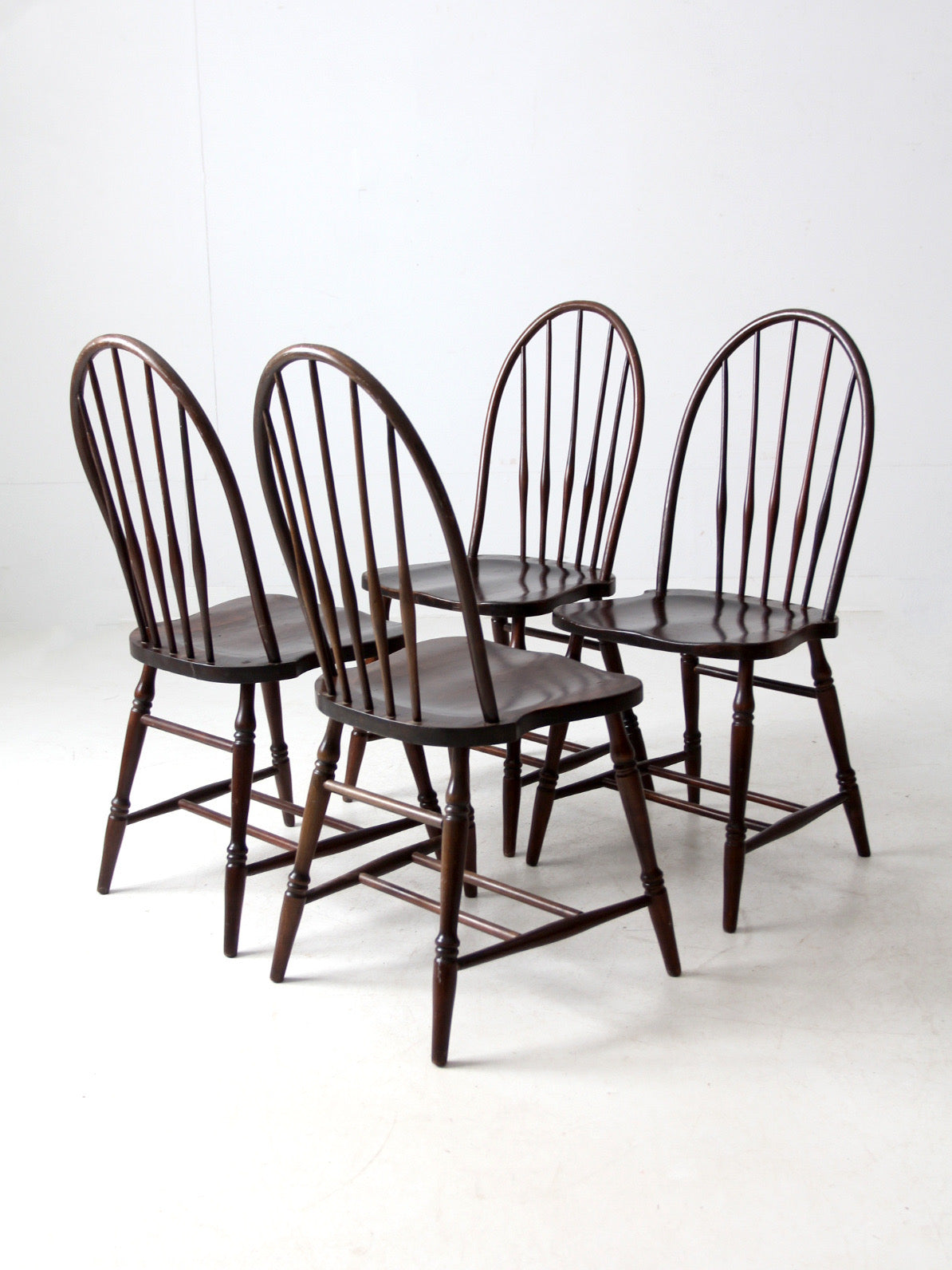 antique Phoenix Chair Co Windsor dining chairs set of 4