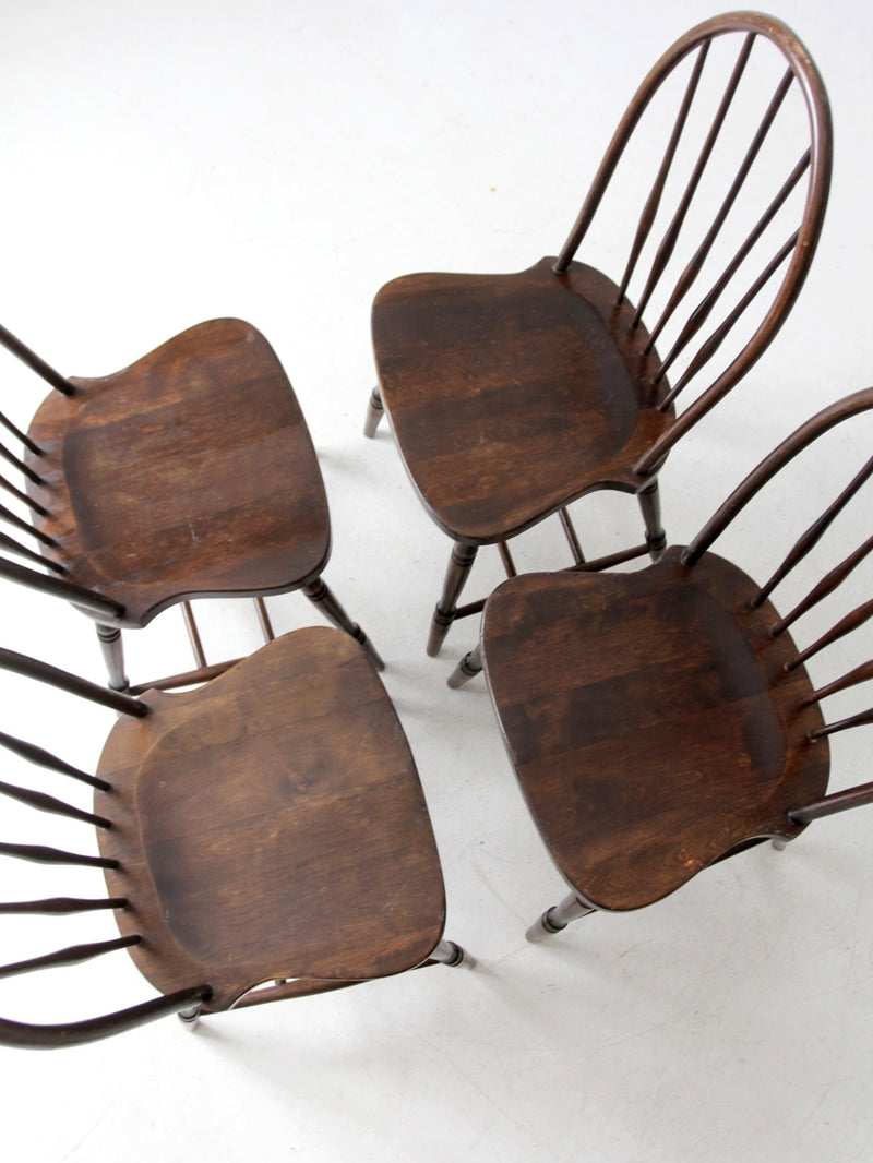antique Phoenix Chair Co Windsor dining chairs set of 4
