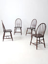 antique Phoenix Chair Co Windsor dining chairs set of 4