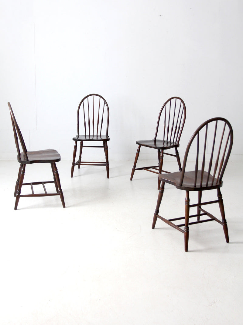 antique Phoenix Chair Co Windsor dining chairs set of 4