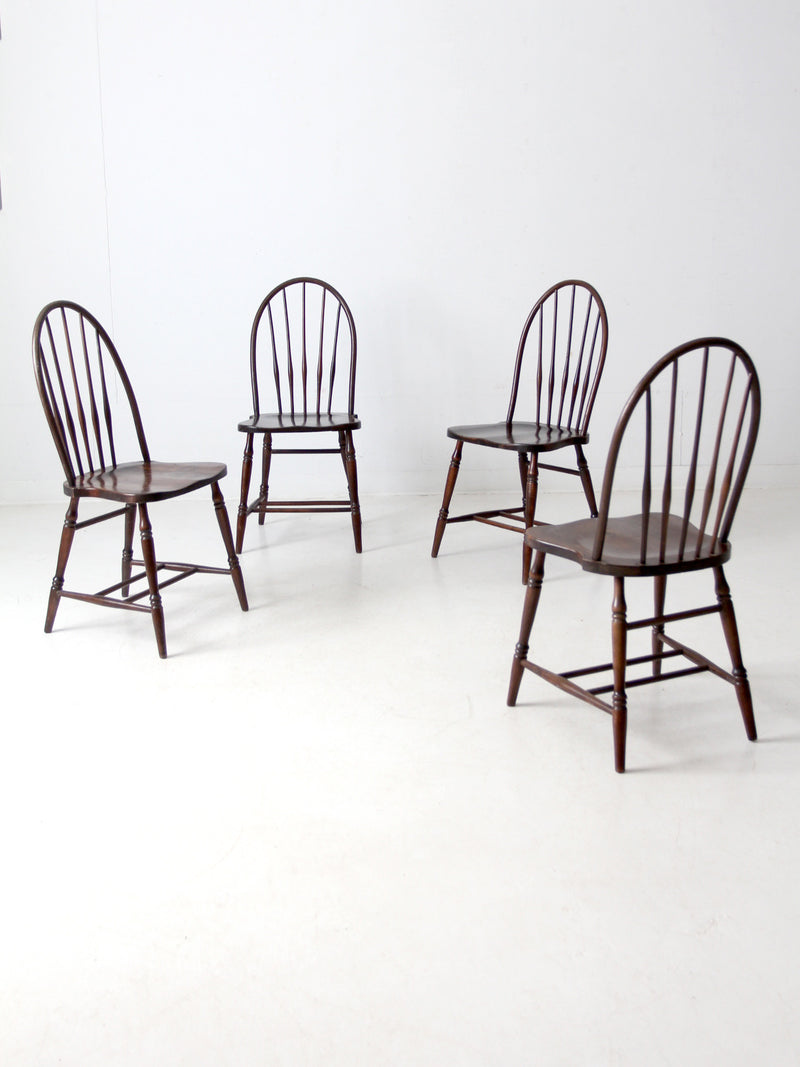 antique Phoenix Chair Co Windsor dining chairs set of 4