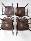 antique Phoenix Chair Co Windsor dining chairs set of 4