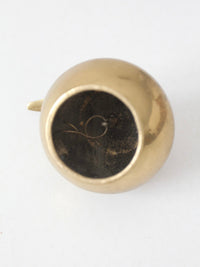 mid-century brass apple bell