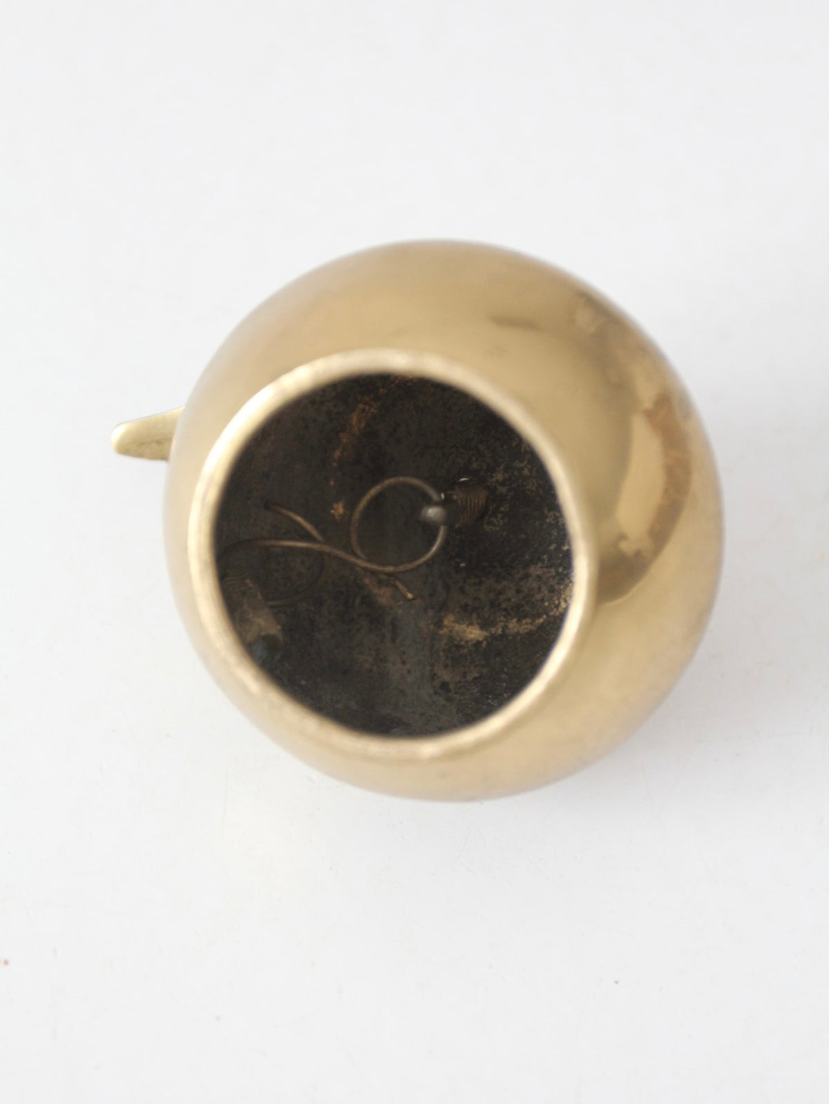 mid-century brass apple bell