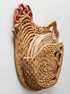 vintage trivet set with rooster caddy