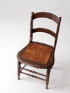 antique pierced seat chair