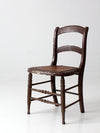 antique pierced seat chair