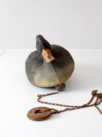 vintage 1970s Victor mallard hen duck decoy