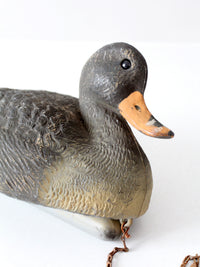 vintage 1970s Victor mallard hen duck decoy