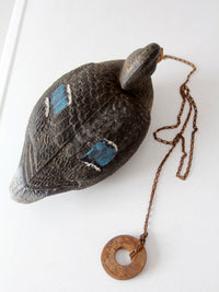 vintage 1970s Victor mallard hen duck decoy