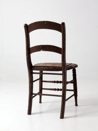 antique pierced seat chair