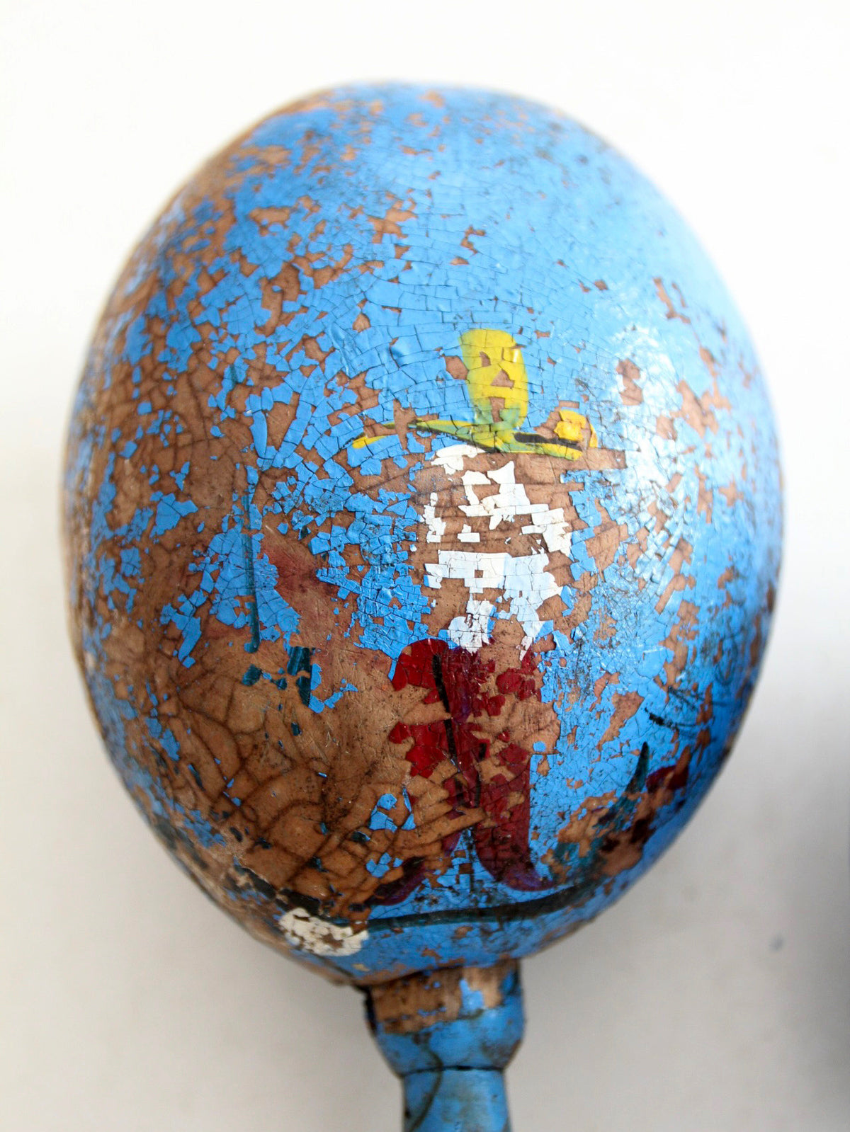 vintage Mexican hand-painted folk art maracas