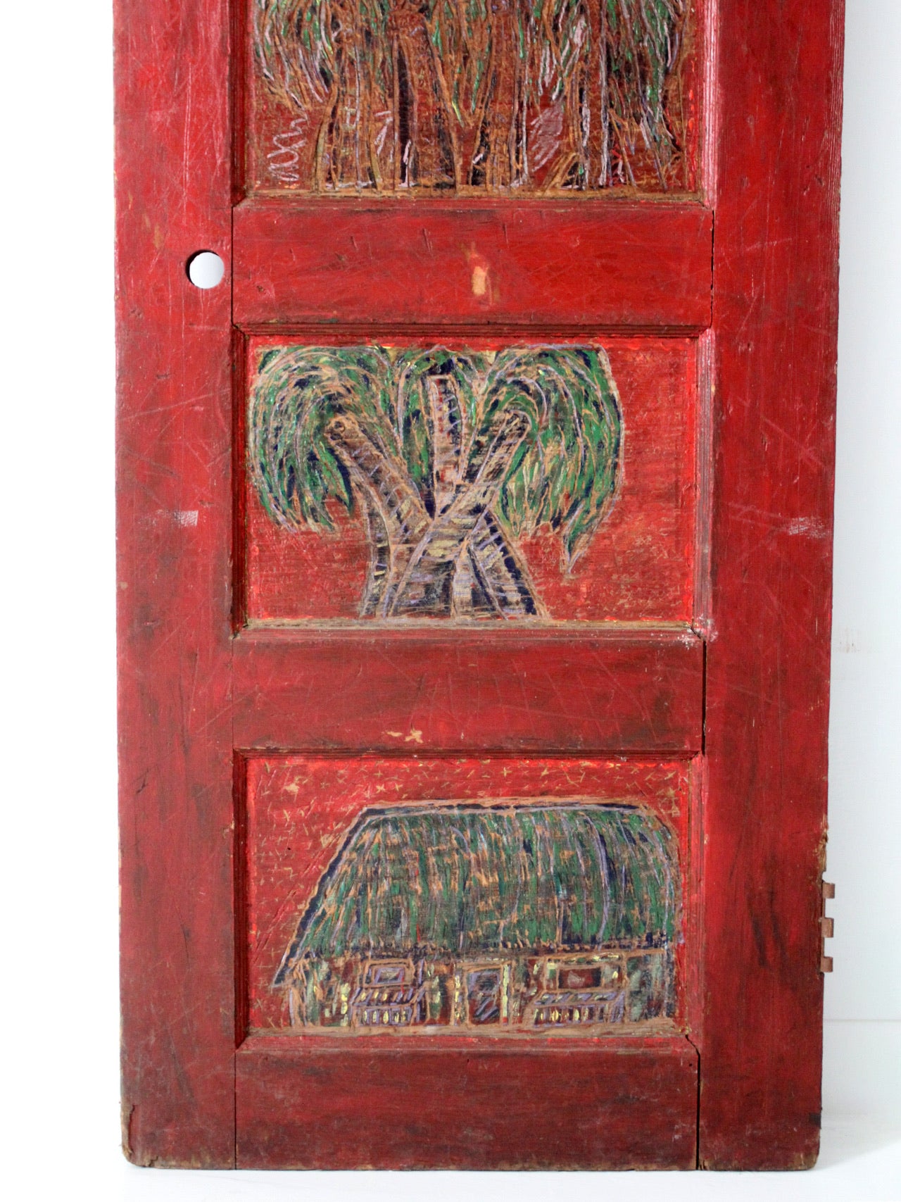 vintage outsider art door