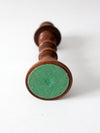 vintage turned wood candlestick holder