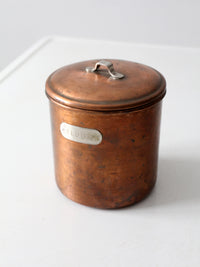 vintage copper kitchen canisters set of 4