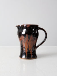 vintage studio pottery pitcher