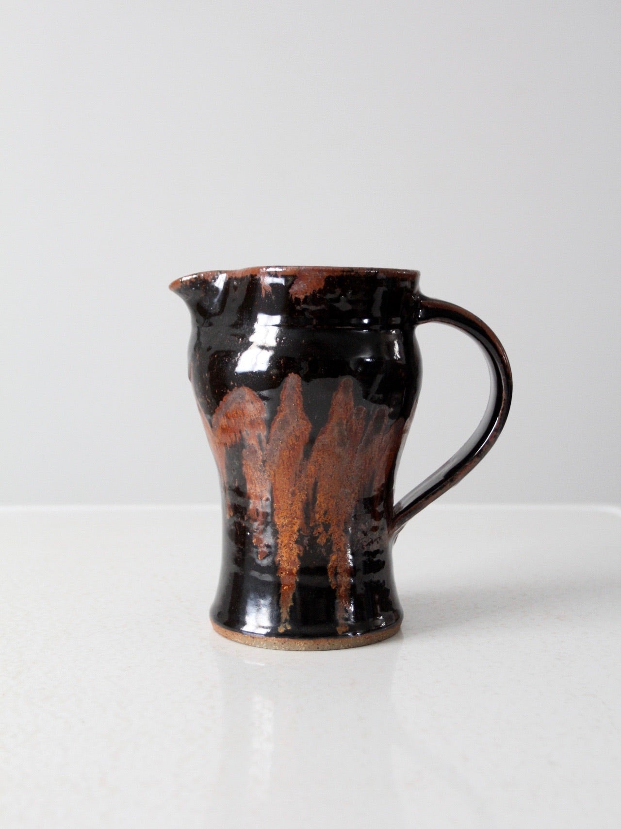 vintage studio pottery pitcher