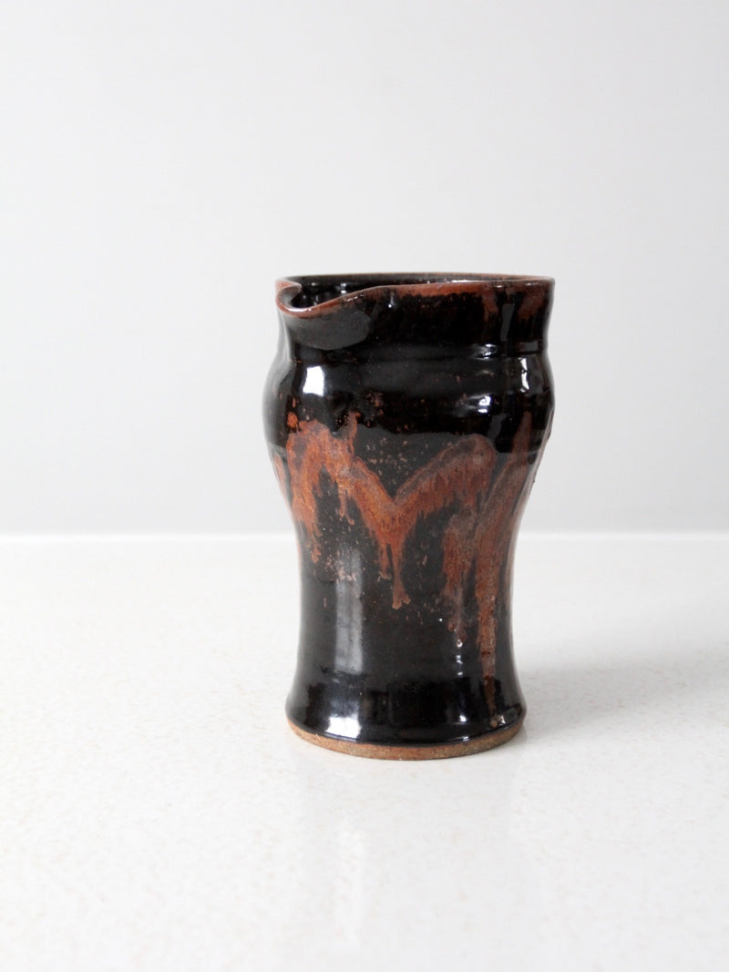 vintage studio pottery pitcher