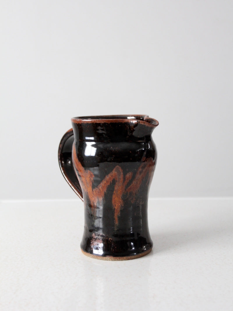 vintage studio pottery pitcher