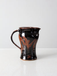 vintage studio pottery pitcher