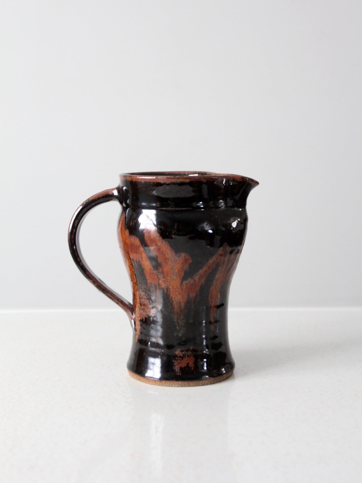 vintage studio pottery pitcher