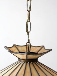vintage Tiffany style stained glass pendant light