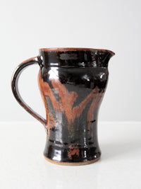 vintage studio pottery pitcher