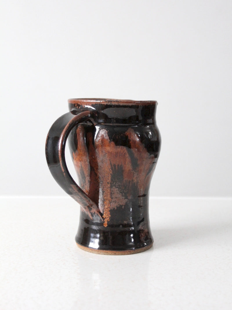 vintage studio pottery pitcher