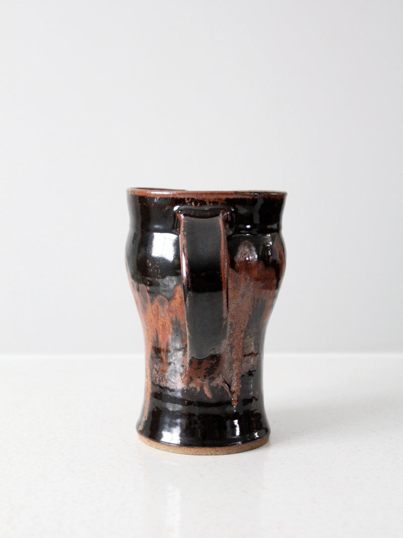 vintage studio pottery pitcher