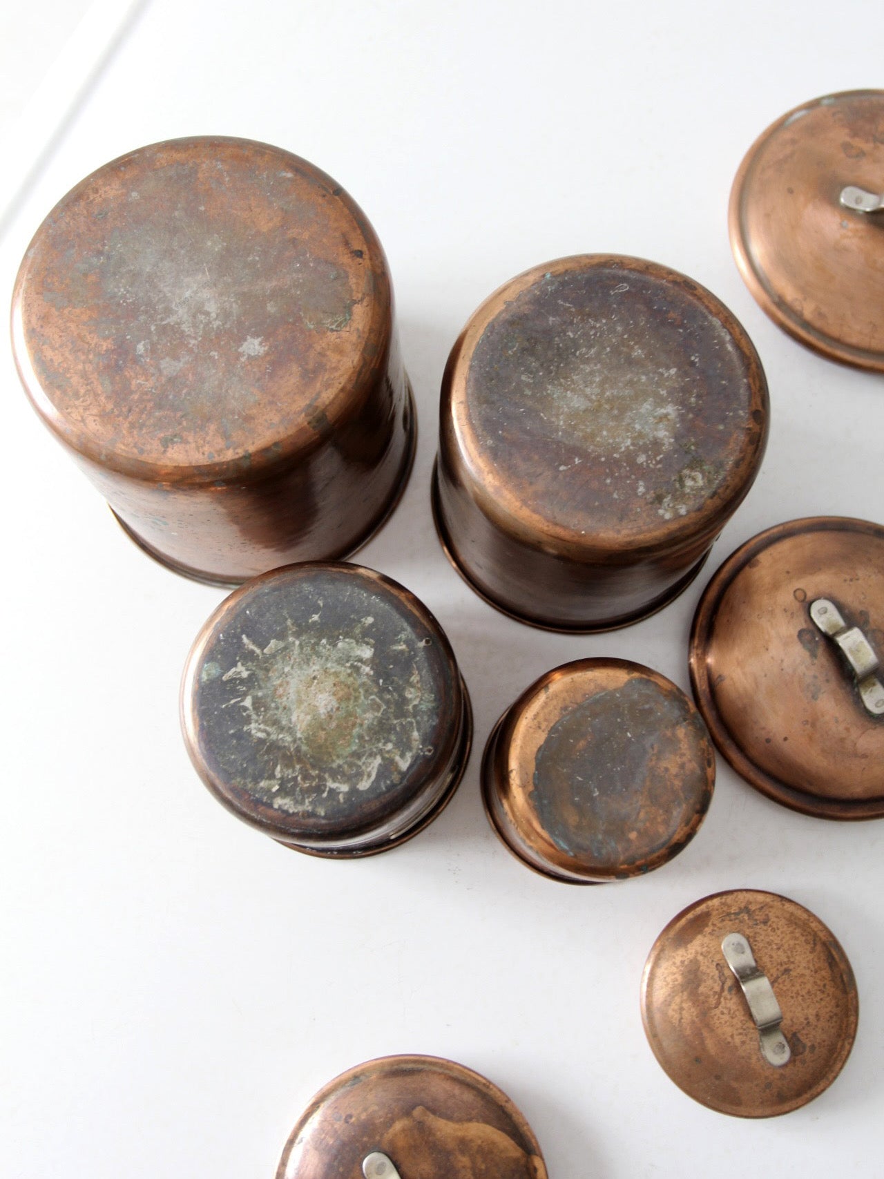 vintage copper kitchen canisters set of 4