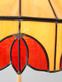 vintage Tiffany style stained glass pendant light