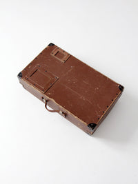 vintage brown fiberboard mailing box