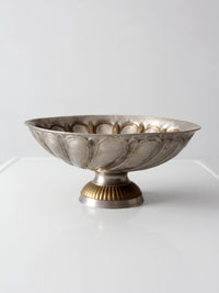 mid-20th century Hollywood Regency pedestal bowl