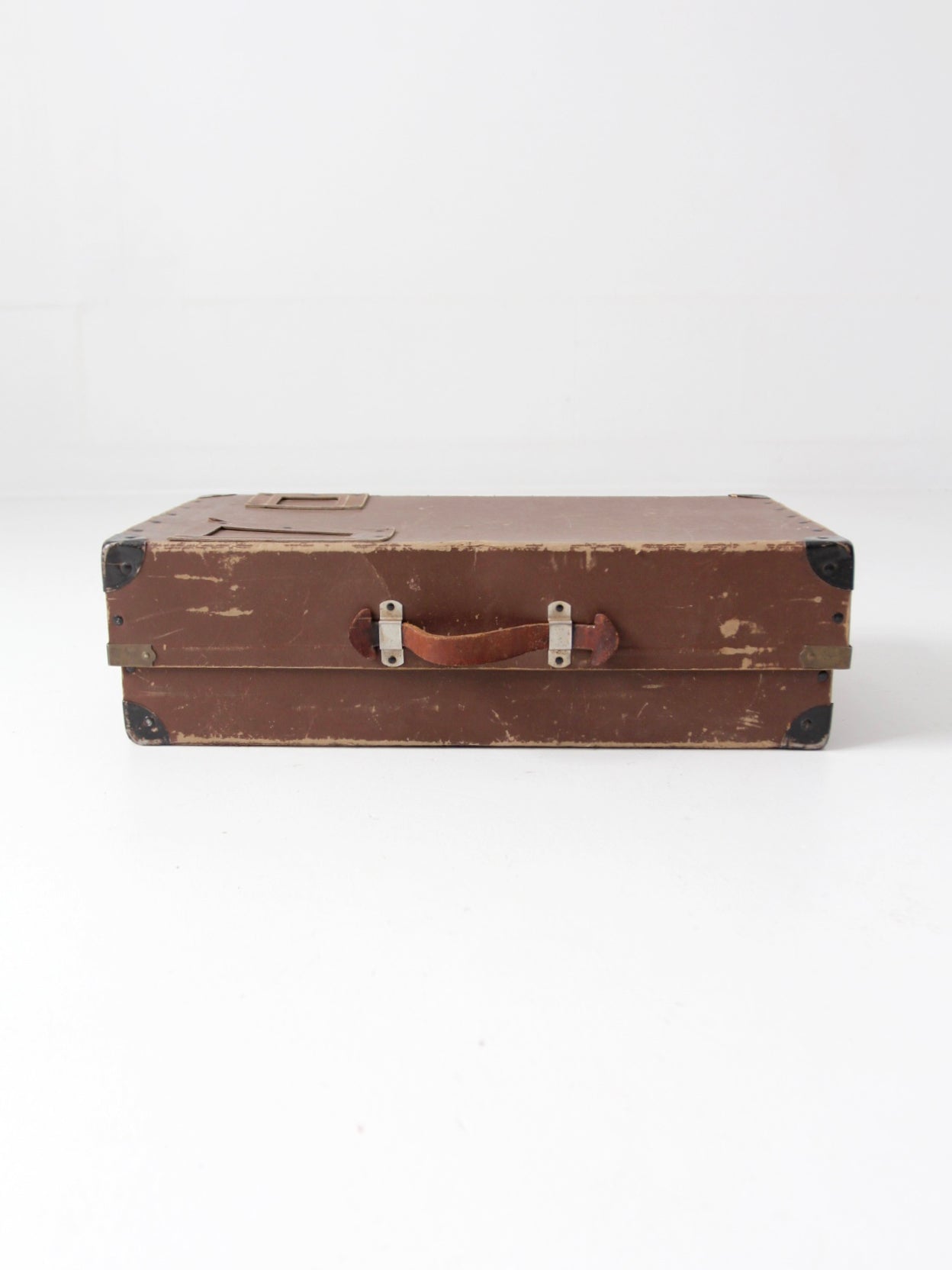 vintage brown fiberboard mailing box