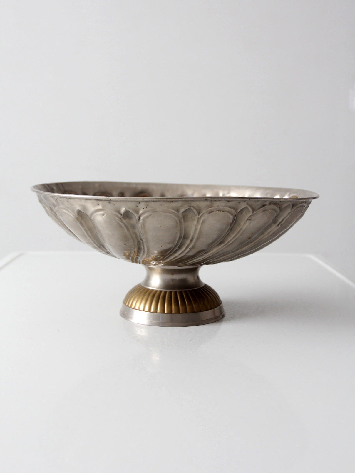 mid-20th century Hollywood Regency pedestal bowl