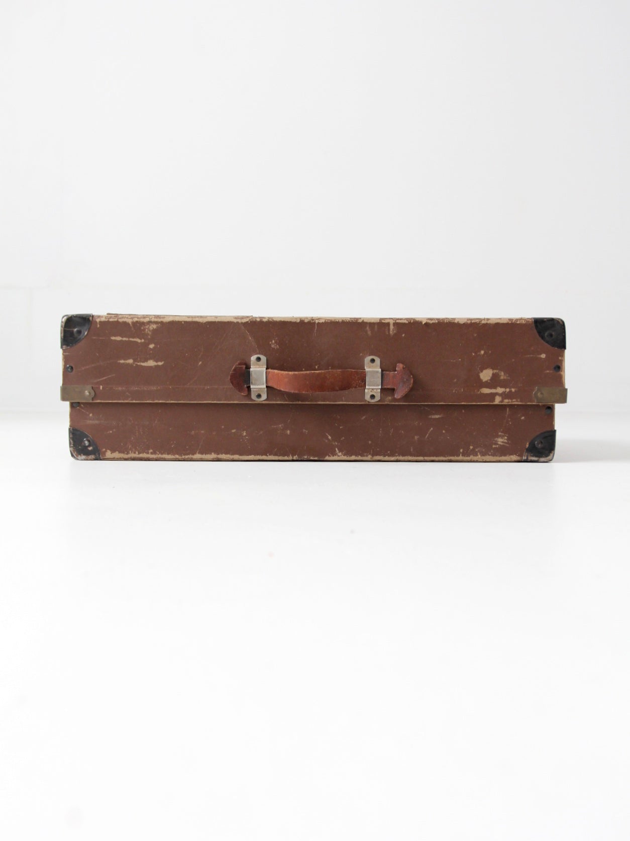 vintage brown fiberboard mailing box