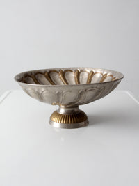 mid-20th century Hollywood Regency pedestal bowl