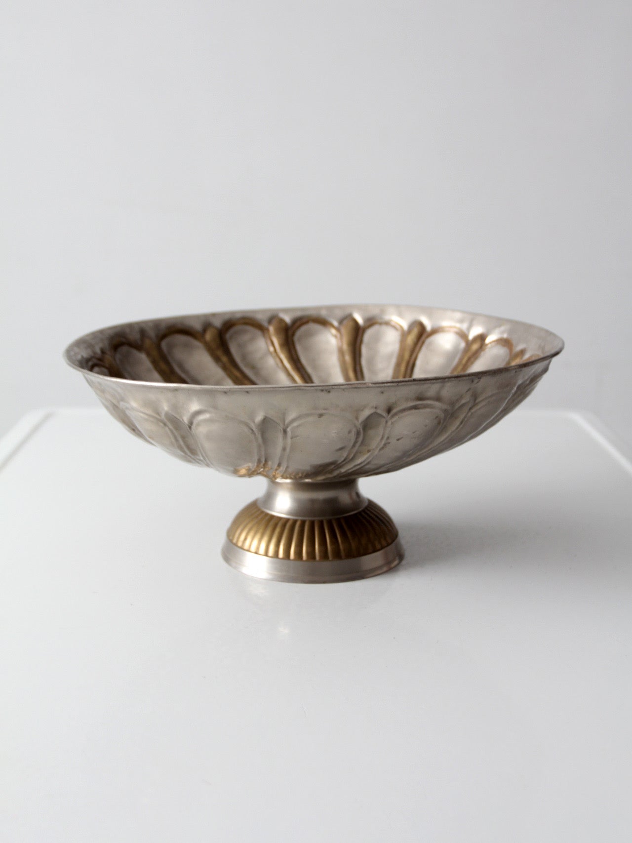 mid-20th century Hollywood Regency pedestal bowl