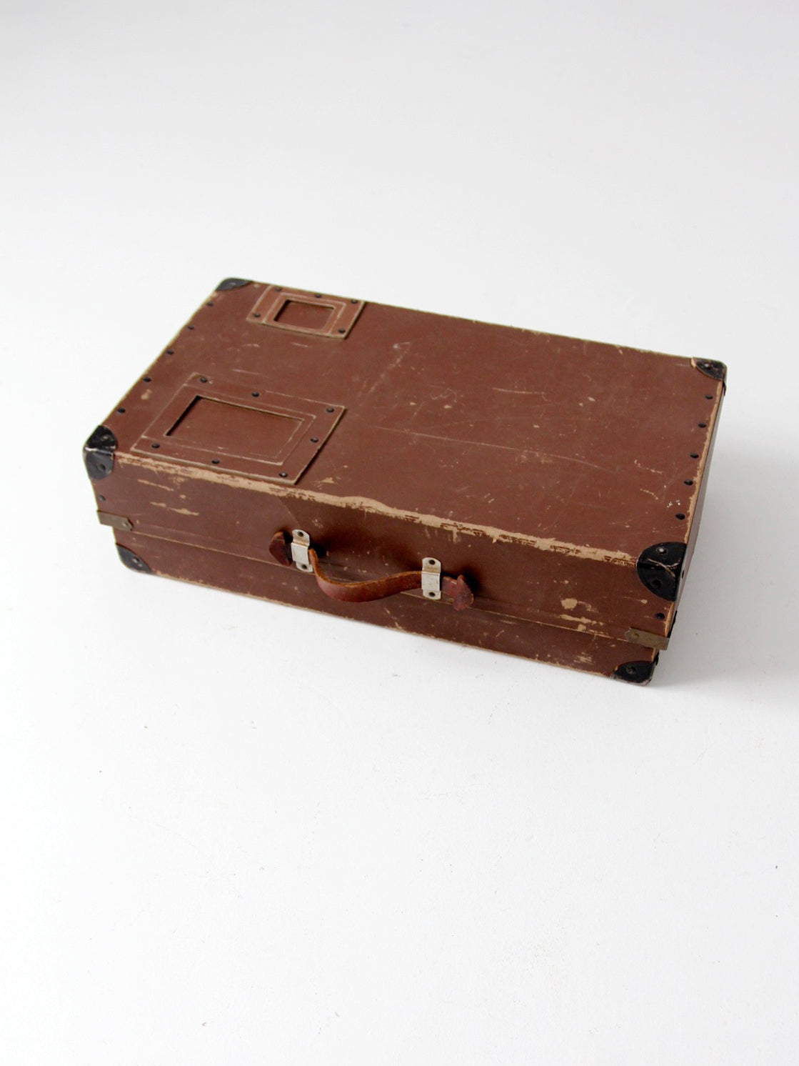 vintage brown fiberboard mailing box