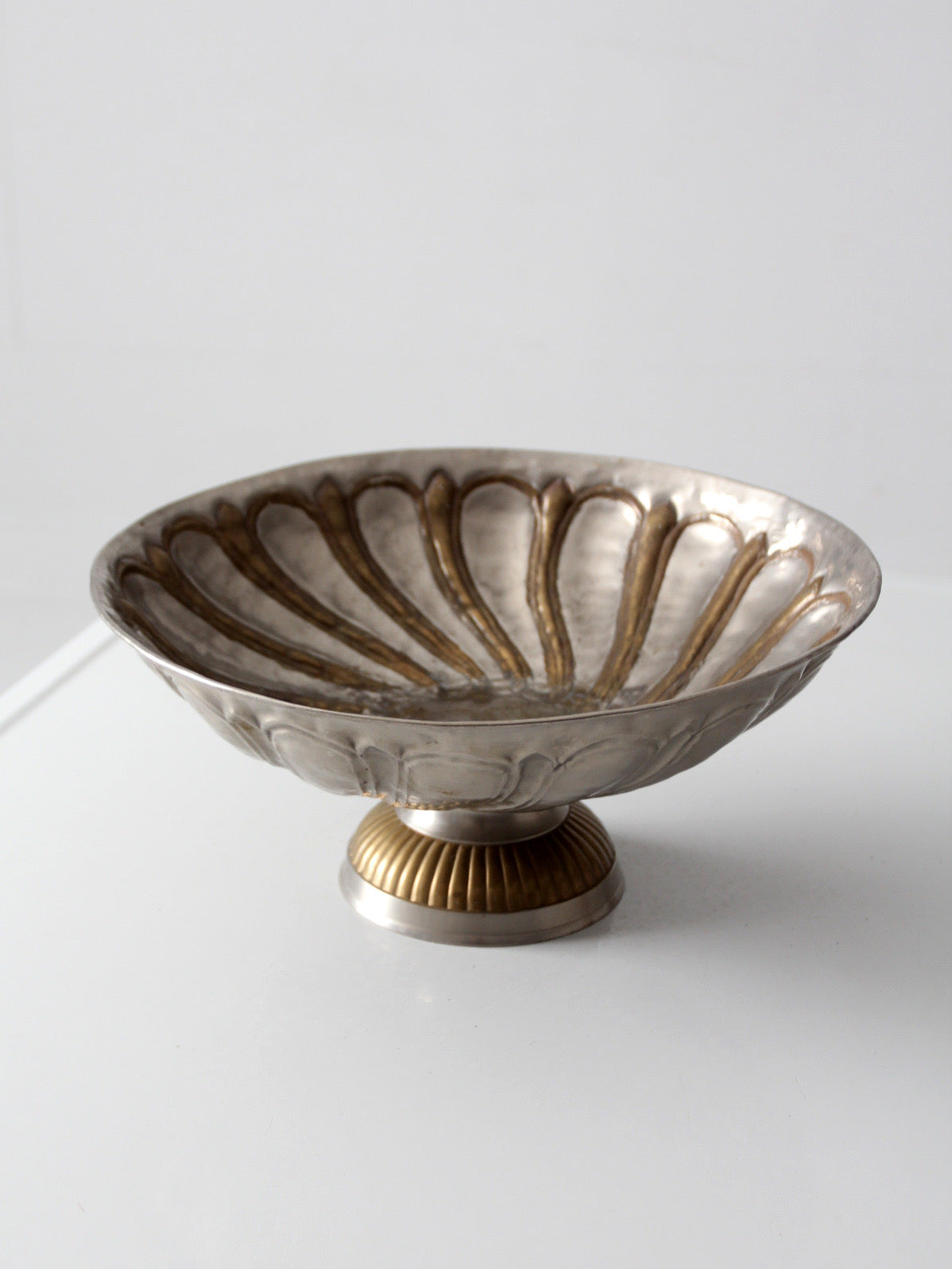 mid-20th century Hollywood Regency pedestal bowl