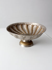 mid-20th century Hollywood Regency pedestal bowl